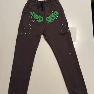 sp5der sweats grey/green